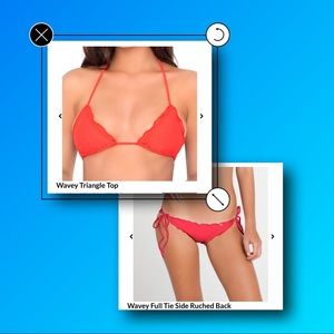 Luli Fama Bikini Top & Brazilian Tie Bikini Bottom